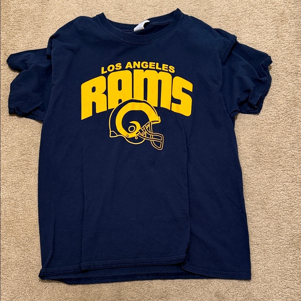 Los Angeles Rams Men's Navy Blue T-Shirt